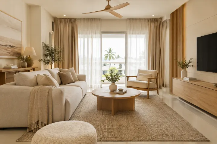 Warm Neutrals — Cream, beige & oak